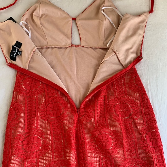 ✨NEW✨ Lulu’s red lace dress ❤️ - Picture 6 of 6